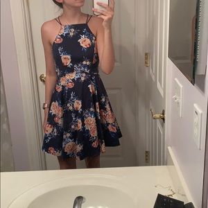 Strappy floral dress